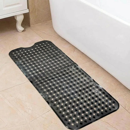 1pc Cartoon Extra Long Bathtub Mat 40x100cm Non-Slip Bathmat Suction Cups & Drain Holes
