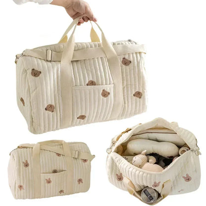 Mommy Bag Bear Maternity Pack Baby Diaper Bag Stroller Nappy Organizer Portable Luggage Tote Bags Travel Changing Messenger Bag