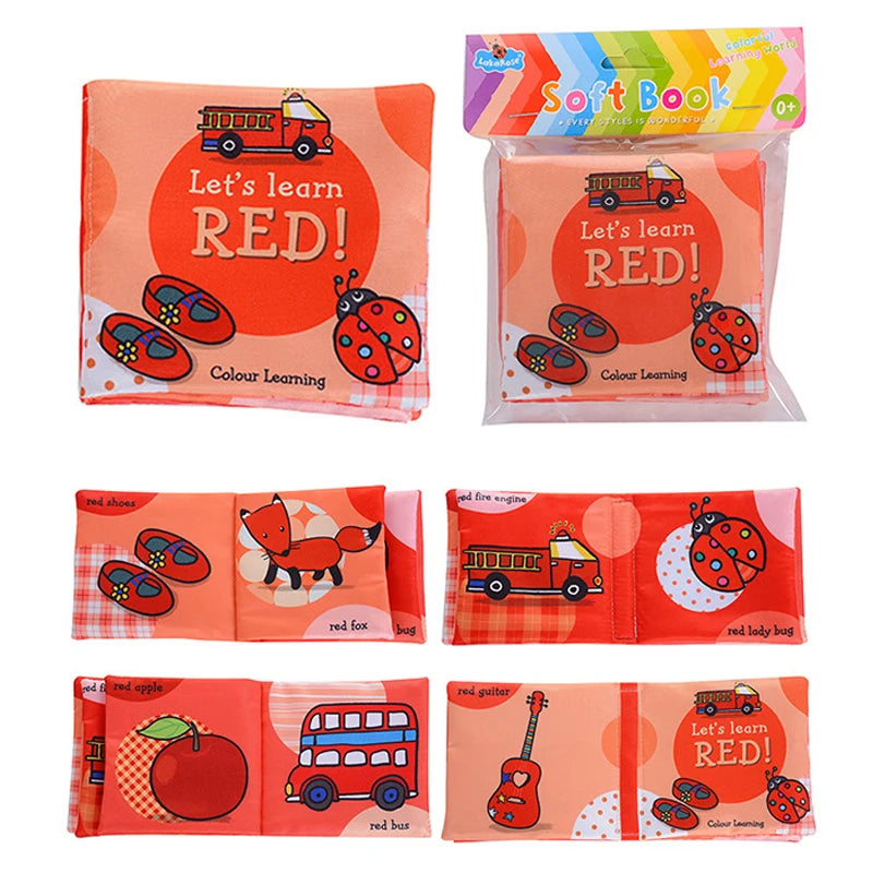 Baby Cloth Books Toys Soft Montessori Sensory Early Education Learning Games for Kids 0-12 Months Educational Infant Development