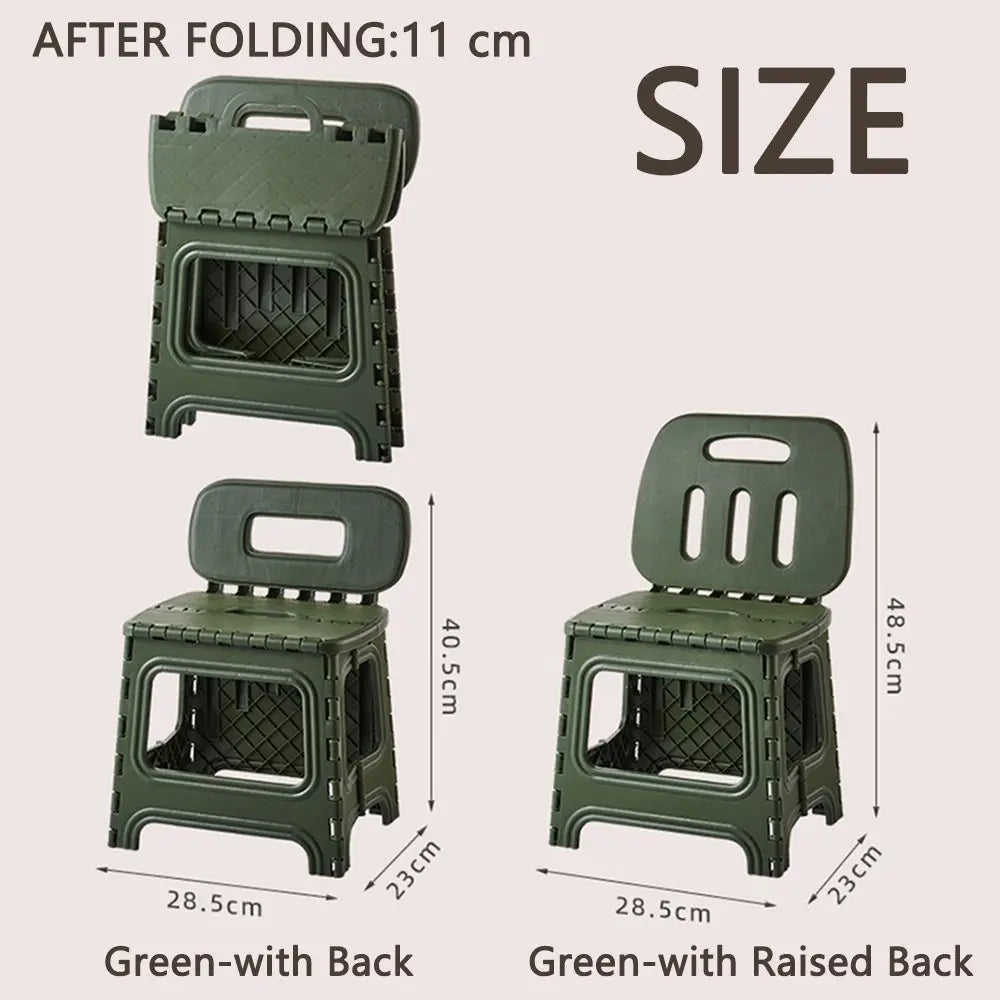 Wear-resistant Handheld Folding Camping Chair Lightweight Portable Waterproof Plastic Beach Chairs Travel