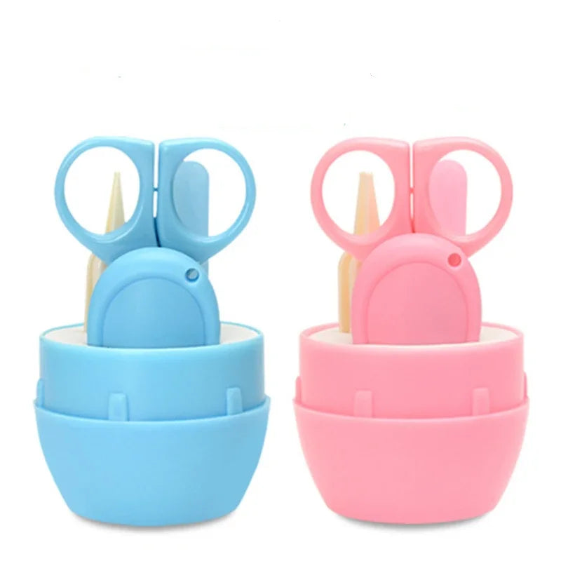 Safe Portable Nail Clipper Trimmer Tweezer with Box Children Manicure Kit Newborn Baby Nail Scissor Baby Nail Care Tool Kid