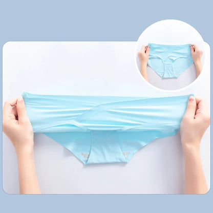 Women Maternity Panties for Pregnant Low-Waist Ice Silk Summer Shorts