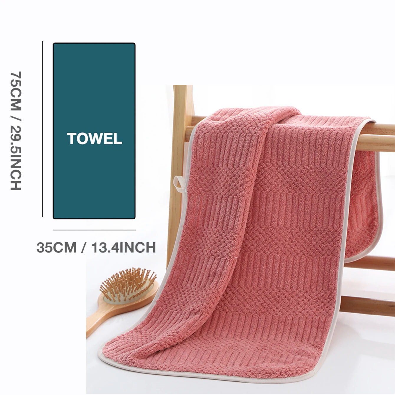 5pcs Lucky Grid Towels Set, Microfiber Soft Highly Absorbent, Quick-Dry for Travel, Hotel, Swimming & Daily Use