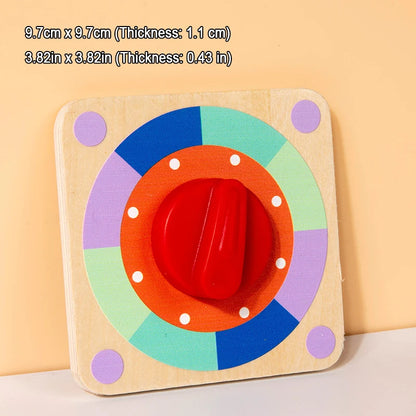 Baby Magnetic Sensory Busy Board Montessori Wooden Toy Simulation Switch Clock Shape Matching Fine Motor Skills Educational Toys