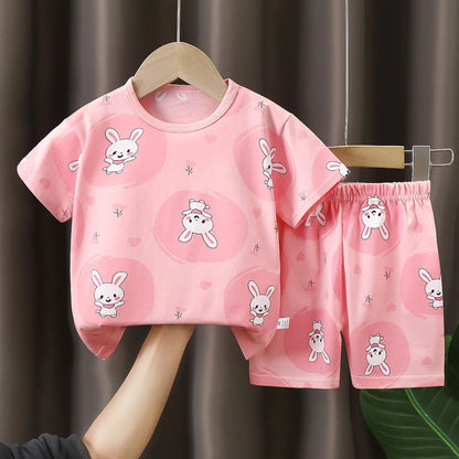2-6 Years Boys & Girls Toddler Set Children's Short sleeve Cotton