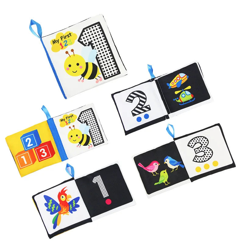 Baby Soft Cloth Book 0-36 Month Montessori Early Educational Toys Cognitive Book for Toddler
