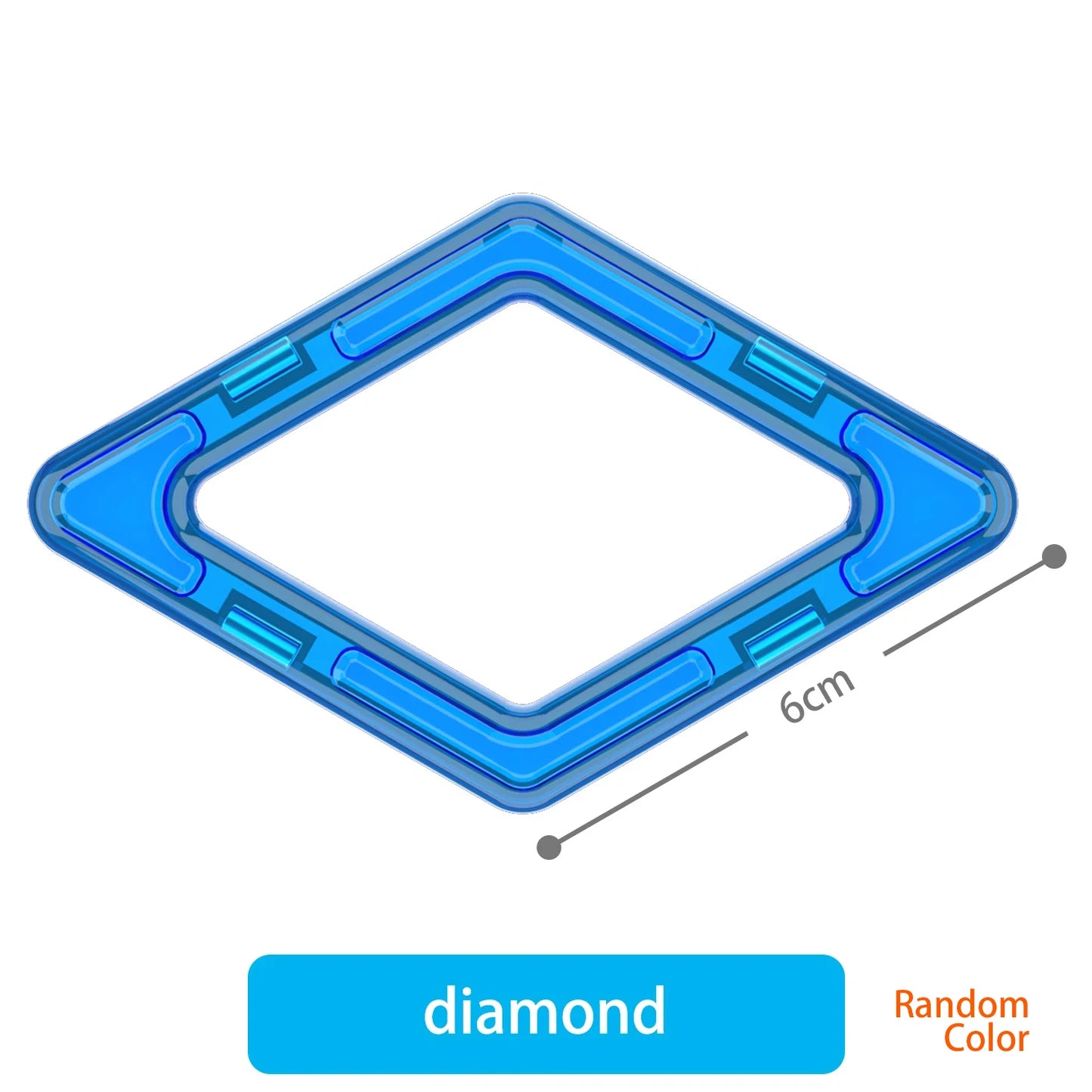 large Magnetic tiles Designer Magnet Building Blocks Accessories Educational Constructor Toys For Children Kids Girls Set Gift