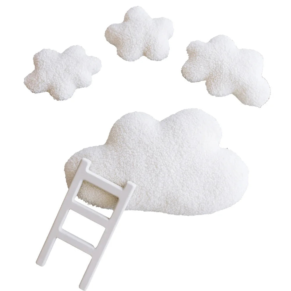 ❤️Newborn Photography Props Accessories White Cloud Ladder 5Pcs/set Studio Baby Photo Decoration Fotografia Accessory