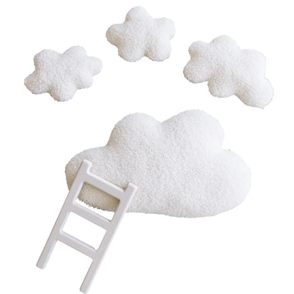 ❤️Newborn Photography Props Accessories White Cloud Ladder 5Pcs/set Studio Baby Photo Decoration Fotografia Accessory
