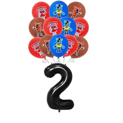 FNAF Five Nights Freddyed Birthday Party Decorations Balloons Plate Banner Tableware Set for Baby Shower Party Favors Kids Gifts