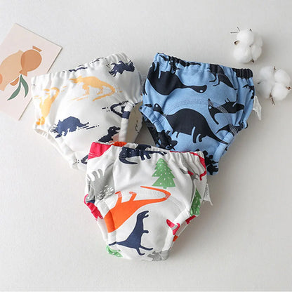 8pcs/6pcs Washable Baby Potty Training Pants Reusable Toilet Trainer Panty Reusable Cloth Diaper