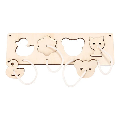 Montessori Busy Board Accessories Wooden Toy Combination Matching Doorbell Gear Graphics Educational Toy Education Trainig Toy