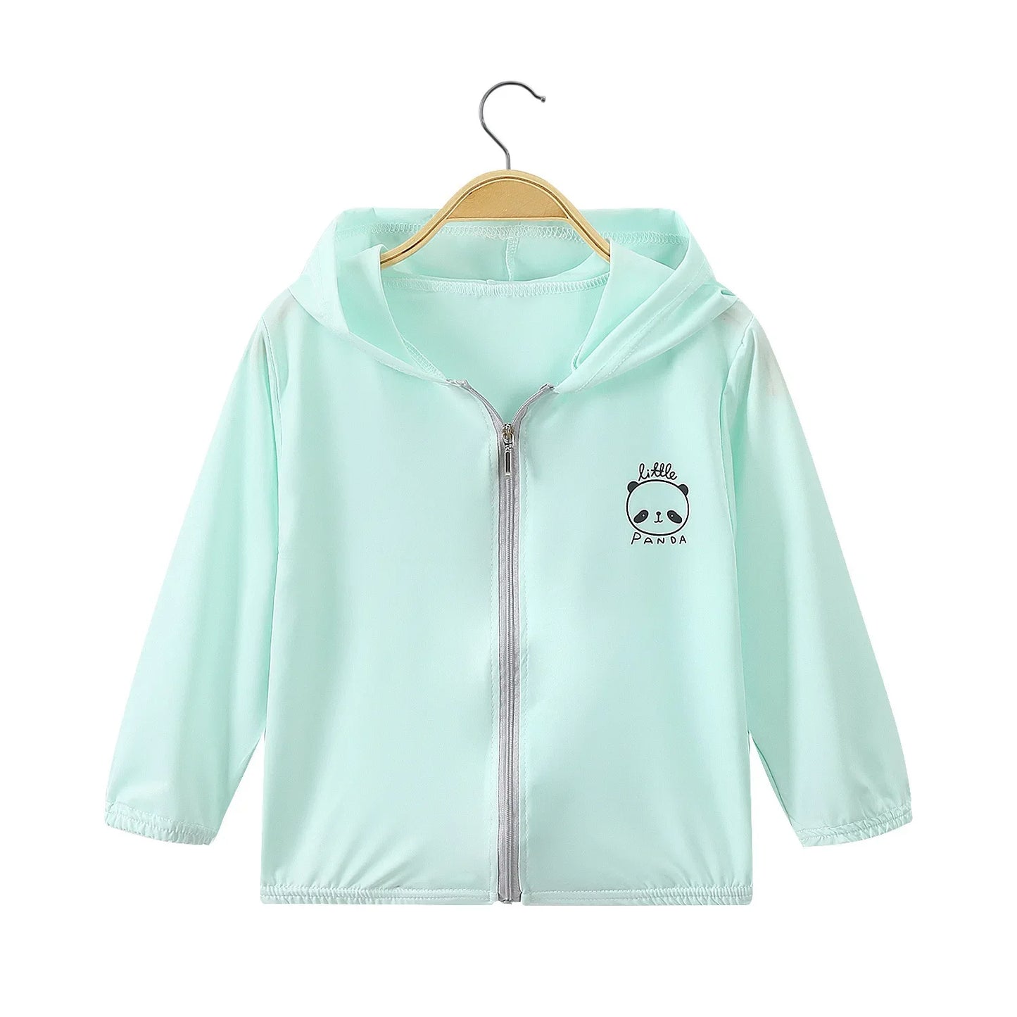 Summer Girls UV Sun Protection Clothing Thin Hooded Jacket for Kids Breathable Air Conditioner Shirt Clothes 2-10 Years