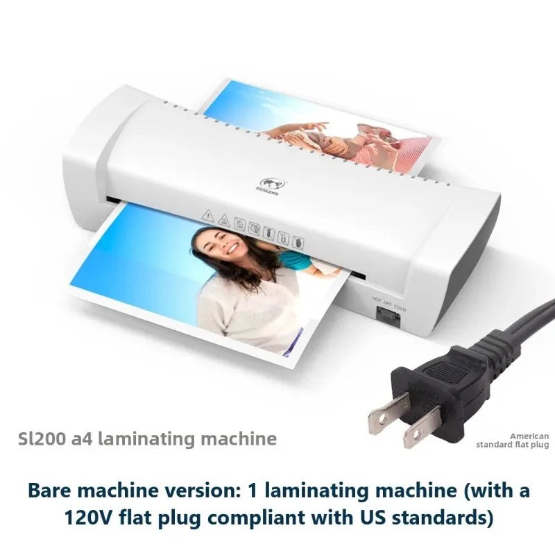 Home Office SL200A4 Laminator Thermoplastic Cold Mounting Dual-use Quick Preheating Constant Temperature Anti-Bubble Photo and D
