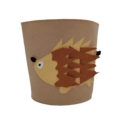 1/2/3/5PCS Baby Storage Basket Panda Dinosaur Cartoon Felt Organizer Laundry Dirty Clothes Bucket Toy Storage Box Gift Ideas