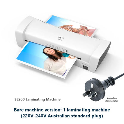 Home Office SL200A4 Laminator Thermoplastic Cold Mounting Dual-use Quick Preheating Constant Temperature Anti-Bubble Photo and D