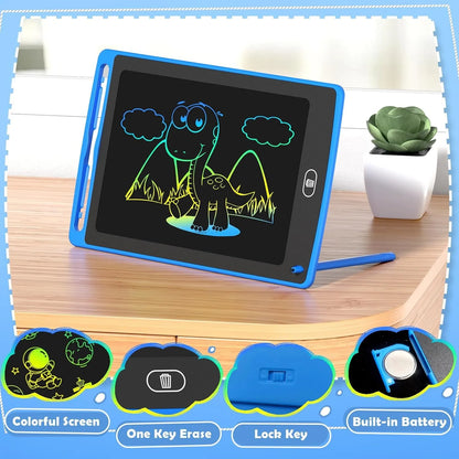 Pack LCD Writing Tablet for Kids, 8.5 Inch Colorful Doodle Board Drawing Tablet, Educational Learning Toys Birthday Gifts for Boys Girls Age