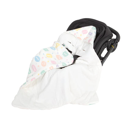 Baby Wrap Blanket For The Newborn With Windproof Hooded In A Infant Car Seat Autumn Warm Envelope For Discharge 0-6 Months
