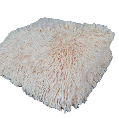 Newborn Photography Plush Blanket Baby Photo Background Rug for Studio Long Pile Fur Mat 0-12M