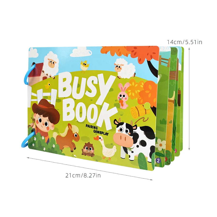 Children Quiet Busy Book Reusable Cartoon Sticker Books Sticker Interactive Games