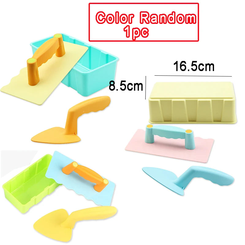 Kids Sandbox Beach Toys Shovel Castle Building Sand Brick Walls Mold Summer Fun Outdoor