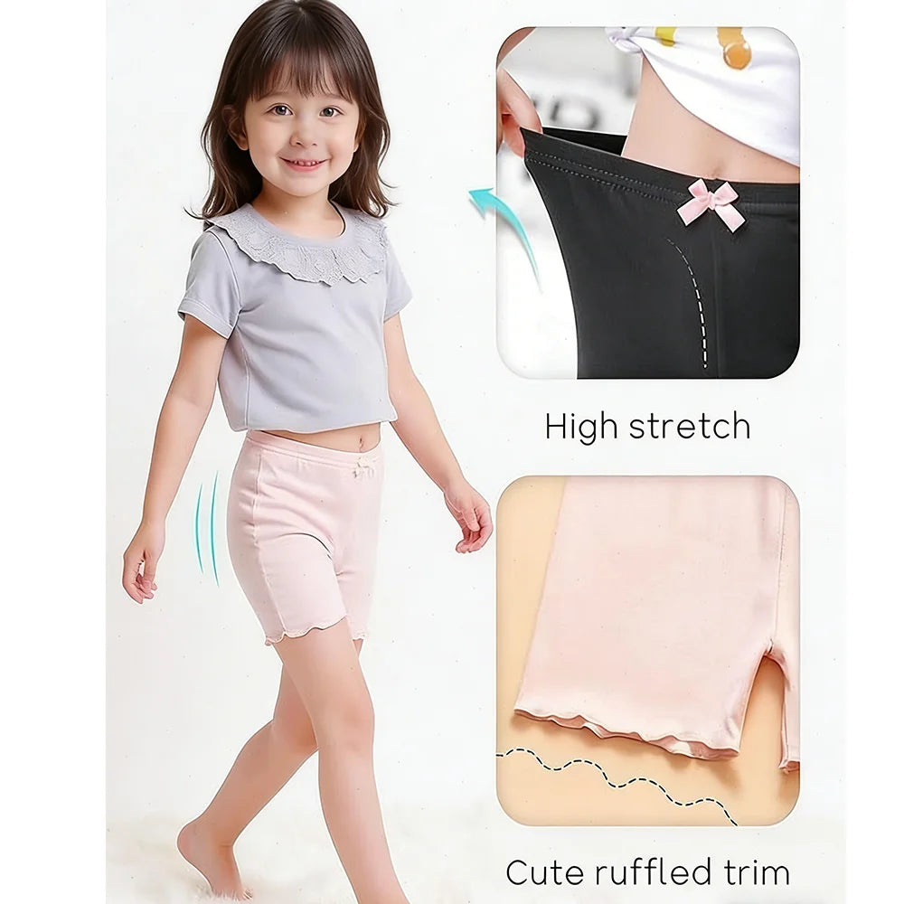 4Pcs Shorts Girls Shorts 2-14Y