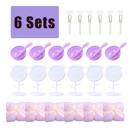 6-15Pcs Spa Party Robes for Girls Supplies Favors Kids Gowns Robe Soft Spa Headband Sleepover Birthday Party