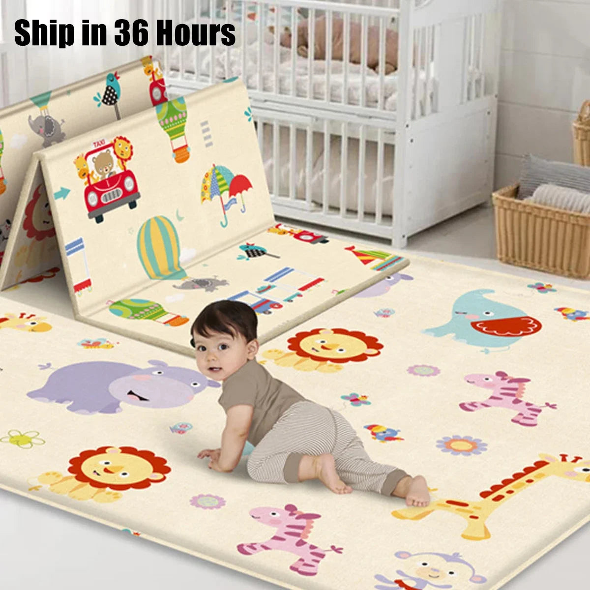 Foldable Baby Play Mat Educational in The Nursery Climbing