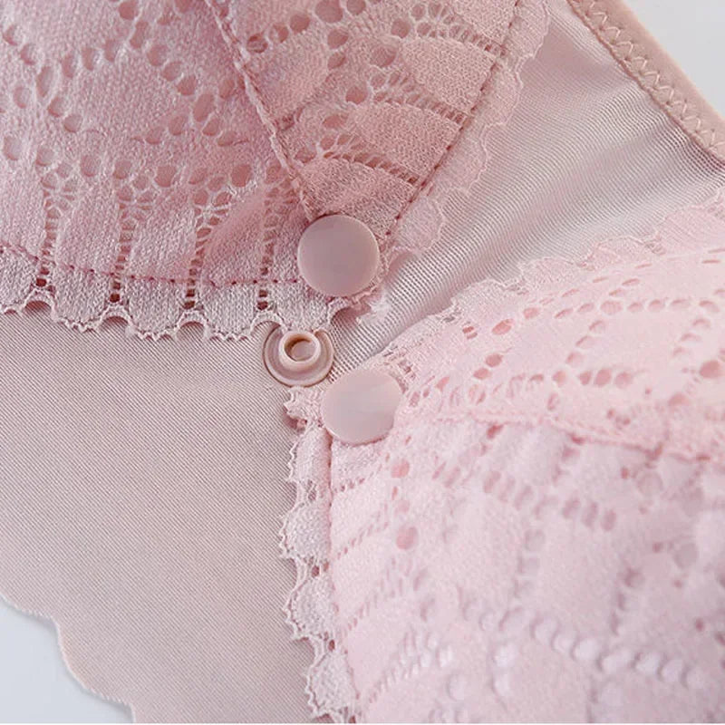 Front Button Maternity Nursing Bra Adjustable Comfortable Breastfeeding Bra