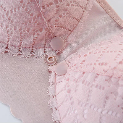 Front Button Maternity Nursing Bra Adjustable Comfortable Breastfeeding Bra