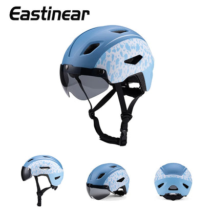 Children's Bike Helmet with Magnetic Goggles Lightweight Breathable Outdoor Sports Bike Skateboard Riding Mini Helmet