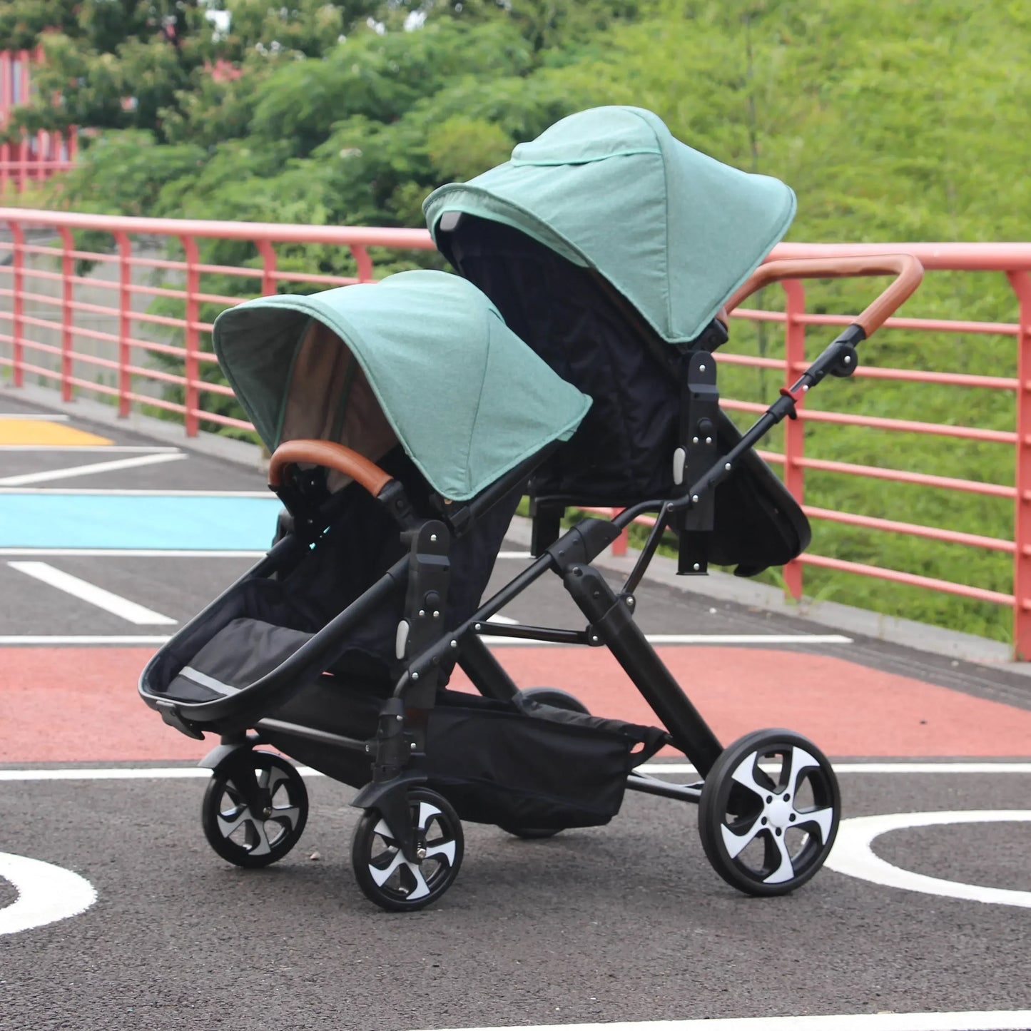 Twin stroller 3in1 with car seat trolley baby carriage Double Baby stroller for two children Foldable Lightweight