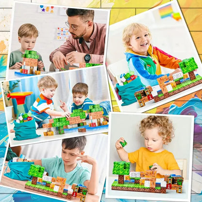 Random Magnetic Building Blocks Magnet Set Bricks Mini World STEM Construction DIY Educational Toys For Kids Birthday Gifts