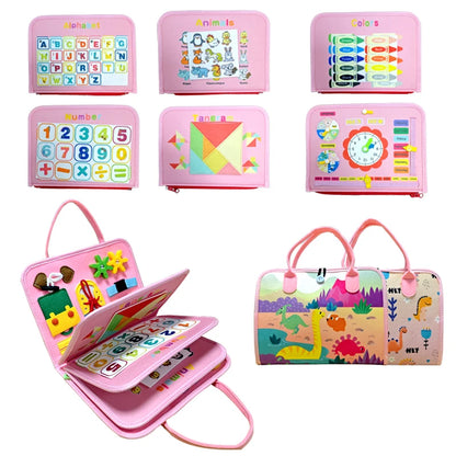 Busy Board Montessori Toys Baby Sensory Board Educational Toys Quiet Books Learning Fine Motor Skill Toys Autism Sensory Toys