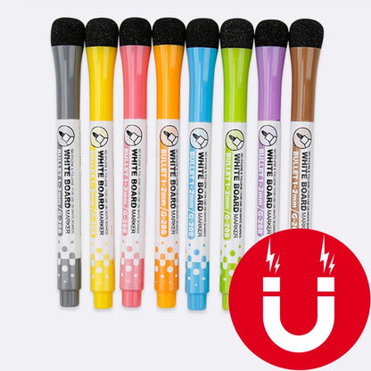 1 Set School Classroom Supplies Magnetic Erasable Whiteboard Pens