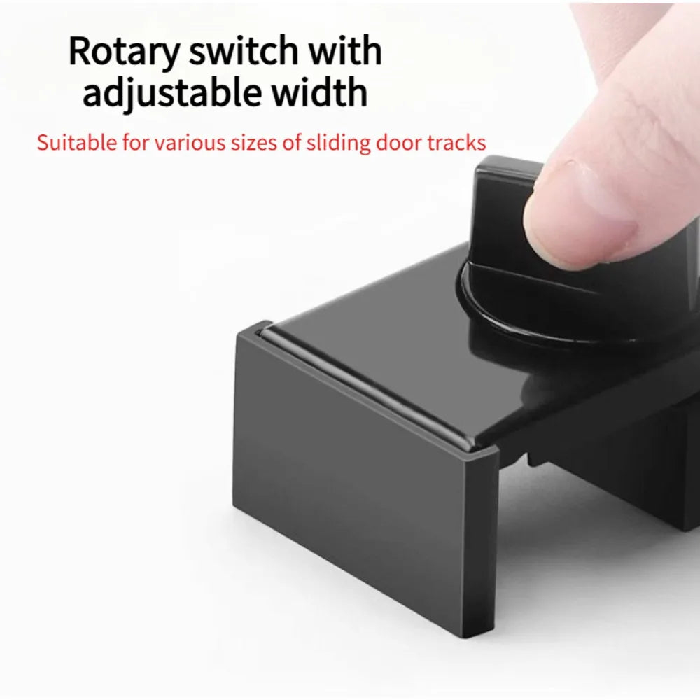 2pcs  Alloy Sliding Door Window Safety Lock Adjustable Security Door Locks Anti-theft Protection Lock Home Safety Latches