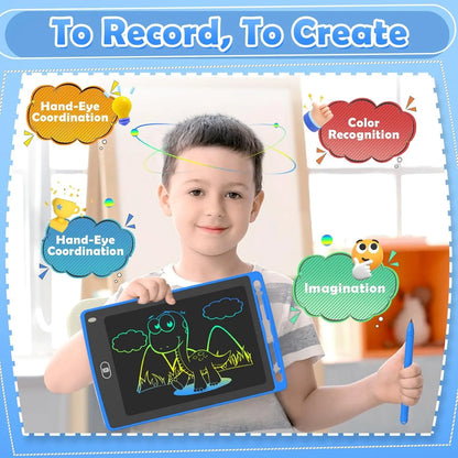 Pack LCD Writing Tablet for Kids, 8.5 Inch Colorful Doodle Board Drawing Tablet, Educational Learning Toys Birthday Gifts for Boys Girls Age
