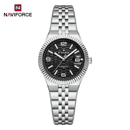 New NAVIFORCE Women 2026 Fashion Watch High Quality Waterproof Ladies Quartz WristWatches Female Steel Bracelet Romantic Clock