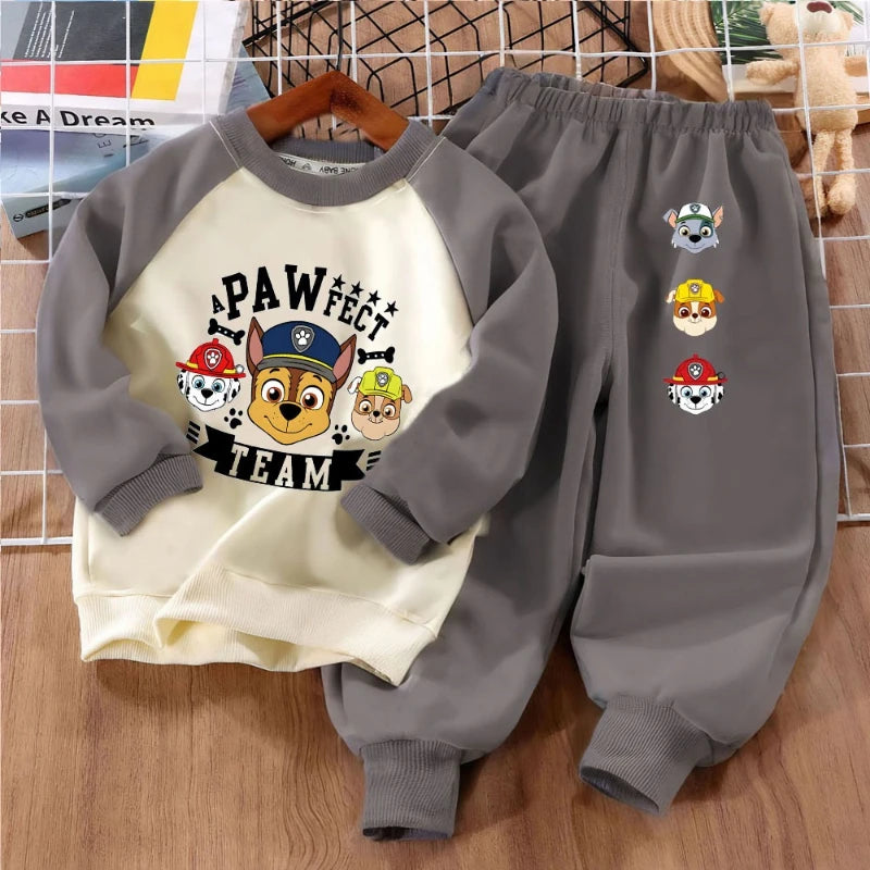 PAW Patrol Print Boys 2-piece Sets Kids O Neck Hoodies and Pant 2pcs Set