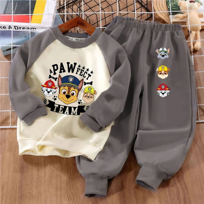 PAW Patrol Print Boys 2-piece Sets Kids O Neck Hoodies and Pant 2pcs Set
