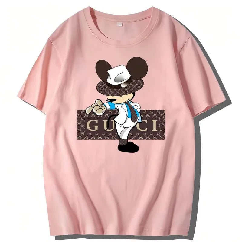 Spring/Summer Mickey Mouse New Summer Trendy Large Size T-shirt Sleeve Couples Popular Maternity