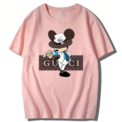 Spring/Summer Mickey Mouse New Summer Trendy Large Size T-shirt Sleeve Couples Popular Maternity