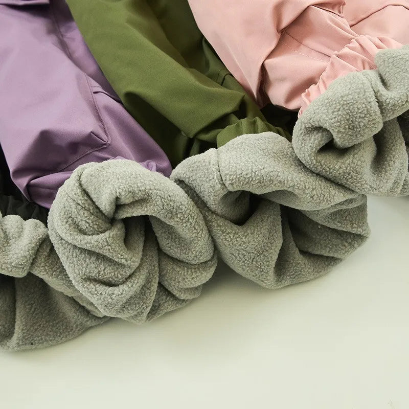 3-14Years Winter Teens Girls & Boys Fleece Pants Solid Warm Windproof Waterproof Outdoor