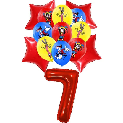 The Amazing Themed Birthday Party Decorations Digitaled Circus Tableware Plates Balloons for Baby Shower Party Favors Kids Gifts