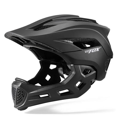 BATFOX child Bicycle helmet Detachable kids full face helmet for children motorcycle motocross helmet