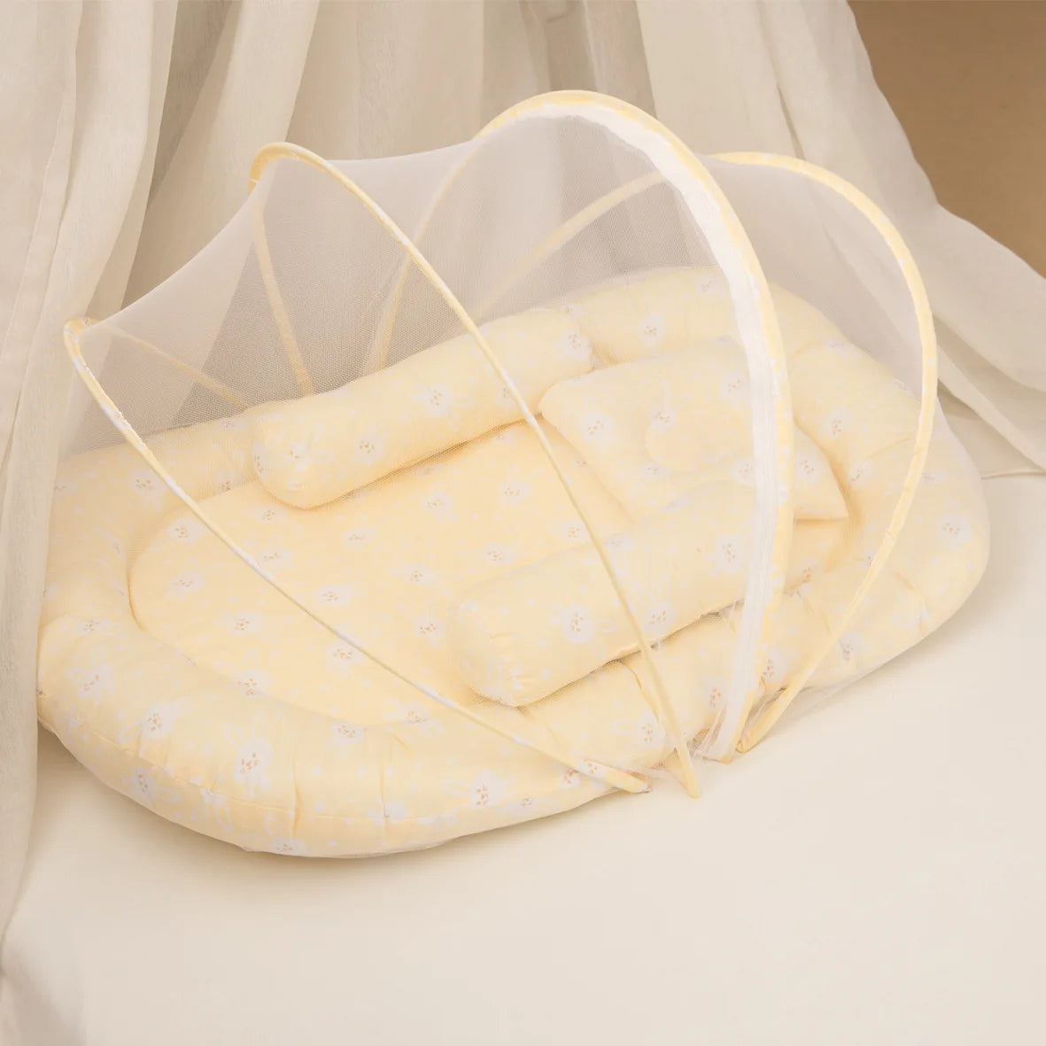 Multi-Function Travel Baby Nest Portable Baby Bed Crib Foldable Babynest Bassinet Infant Sleeping Children's Bed with Mosquito
