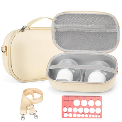 Breast Pumps Carrying Bag Compatible with Most of Breast Pump Hard Shell Wearable Breast Pump Bag with Waterproof Removable Tray