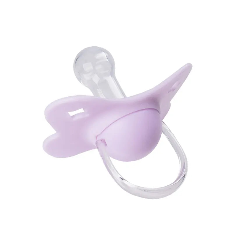1PC Baby Pacifier Silicone Soother Newborn Round Nipple BPA Free 100% Food Grade With PP Dust Proof Lid