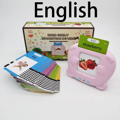 Learning Machine for Kid Talking Flash Cards Kindergarten Kids Language Electronic Audio Book Learn English