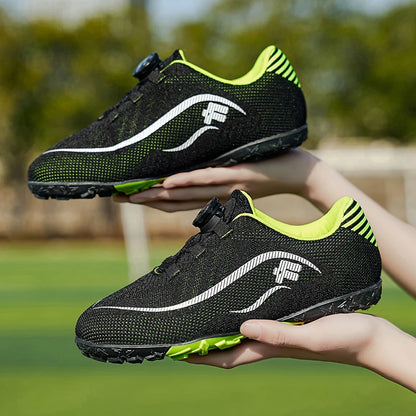 Kids Turf Soccer Cleats, Breathable Non-Slip Professional Outdoor for Boys Girls